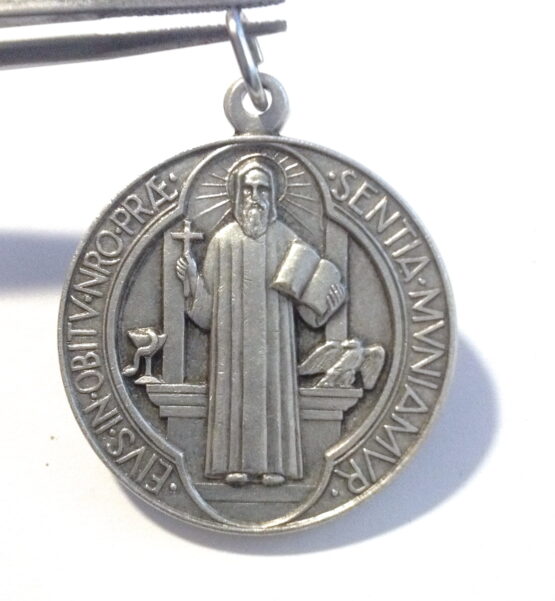 Saint Benedict Medal - Made in High Relief - Image 2
