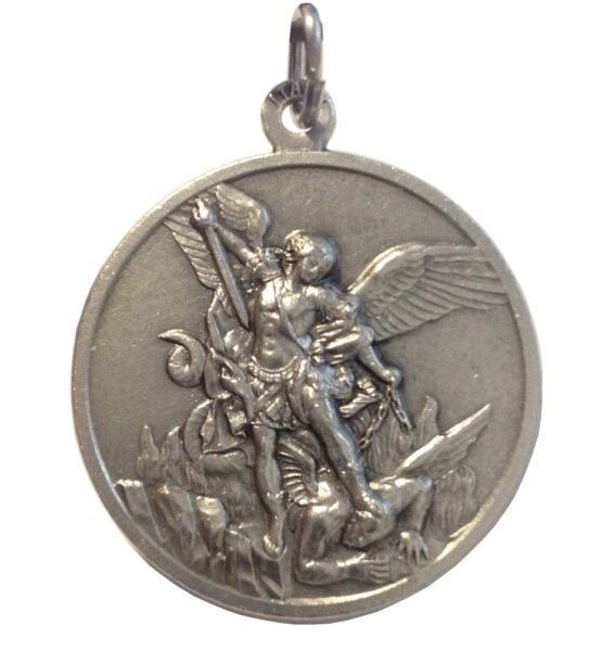 SAINT MICHAEL THE ARCHANGEL MEDAL - MADE IN HIGH RELIEF