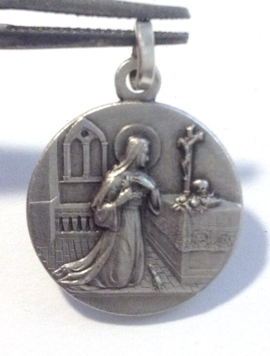925 STERLIG SILVER SAINT RITA FROM CASCIA MEDAL - Image 2