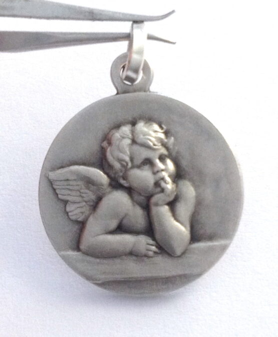 925 STERLING SILVER SAINT ANGEL MEDAL