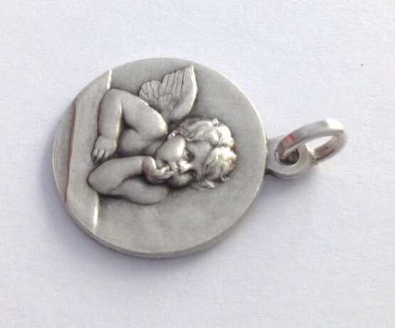 925 STERLING SILVER SAINT ANGEL MEDAL - Image 3
