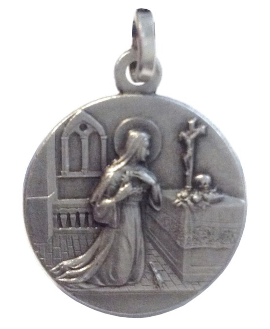 925 STERLIG SILVER SAINT RITA FROM CASCIA MEDAL
