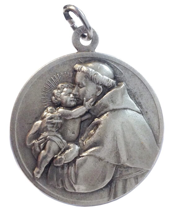 SAINT ANTHONY OF PADUA  MEDAL - MADE IN HIGH RELIEF