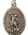 925 STERLING SILVER OVAL SHAPE SAINT MICHAEL THE ARCHANGEL MEDA