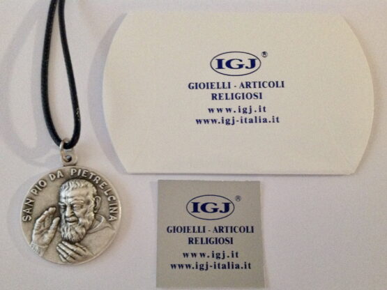 SAINT PIO OF PIETRELCINA ( PADRE PIO ) Medal - BIG SIZE - 32 mm - Made in HIGH RELIEF - Image 5