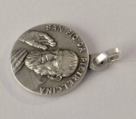 925 SAINT PIO OF PIETRELCINA MEDAL - Image 3
