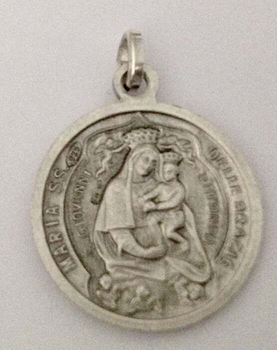 MEDAGLIA DI SAN PIO DA PIETRELCINA ( PADRE PIO ) IN ARGENTO 925 - immagine 3
