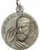 MEDAGLIA DI SAN PIO DA PIETRELCINA ( PADRE PIO ) IN ARGENTO 925