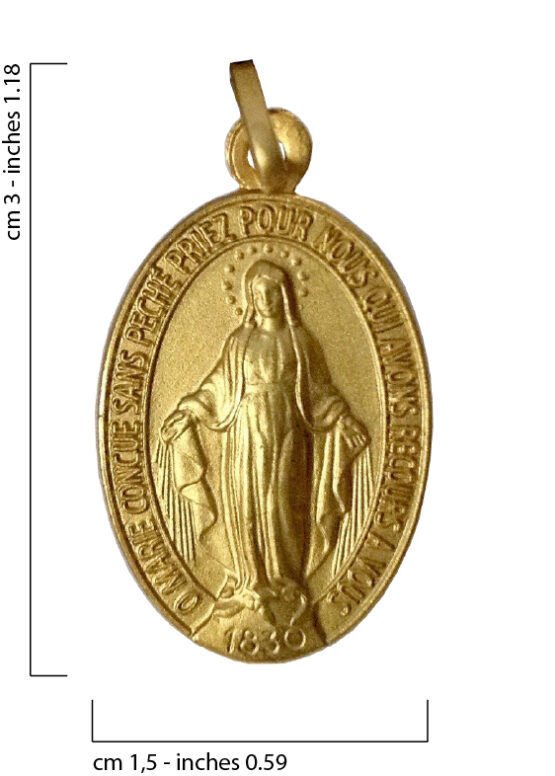 LA MEDAGLIA MIRACOLOSA IN ORO GIALLO 18KT - immagine 3