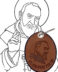 PORTACHIAVI DI SAN PIO DA PIETRELCINA - REALIZZATO IN VERO CUOIO