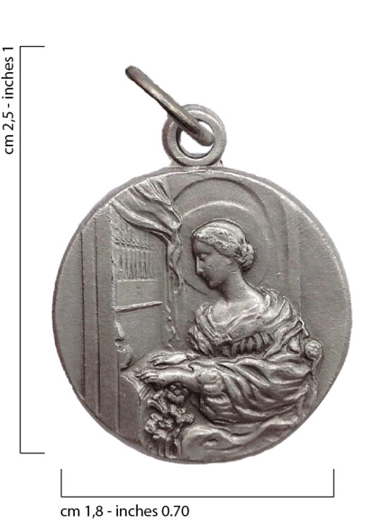 MEDAGLIA DI SANTA CECILIA - SANTA PATRONA DELLA MUSICA DEI MUSICISTI E CANTANTI - immagine 2