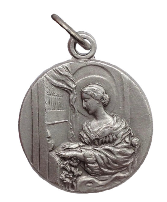MEDAGLIA DI SANTA CECILIA - SANTA PATRONA DELLA MUSICA DEI MUSICISTI E CANTANTI