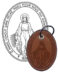 KEY RING OF THE MIRACULOUS MEDAL - 100% MADE OF REAL LEATHER - ARTISAN PRODUCTION - 100% MADE IN ITALY