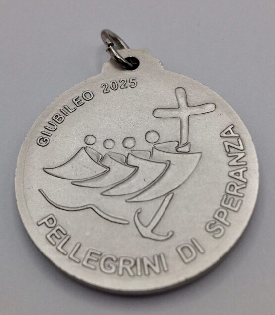 JUBILEE MEDAL 2025 (POPE FRANCIS/OFFICIAL JUBILEE LOGO) - THE PATRON SAINTS MEDALS - 100% MADE IN ITALY - Image 3